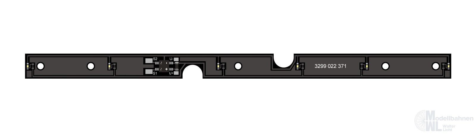 Bemo 6549000 - Innenbeleuchtung für MOB Niederflurwagen 3299 H0