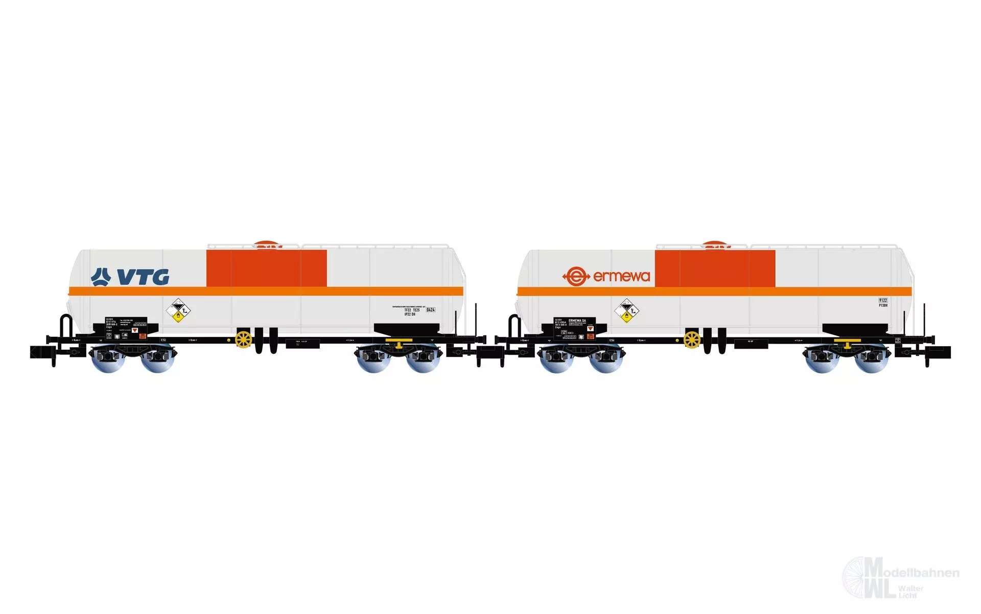 Arnold 6634 - Gaskesselwagen Set SNCF Ep.IV 2.tlg. VTG N 1:160