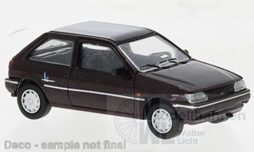 PCX-Models 870463 - Ford Fiesta MK III metallic-dunkelviolett 1989 H0 1:87