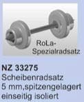 NPE NZ33275 - Scheibenradsatz 5mm spitzengel. beidseitig isoliert NPE NZ33275 - Scheibenradsatz 5mm spitzengel. beidseitig isoliert