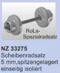 NPE NZ33275 - Scheibenradsatz 5mm spitzengel. beidseitig isoliert