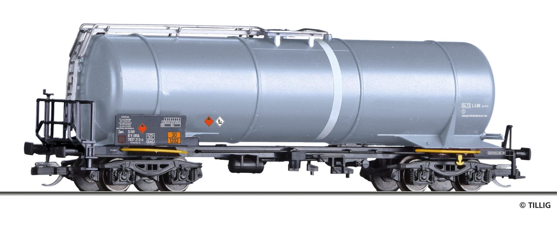 Tillig 18506 - Kesselwagen ERMEWA Ep.VI Zans TT 1:120