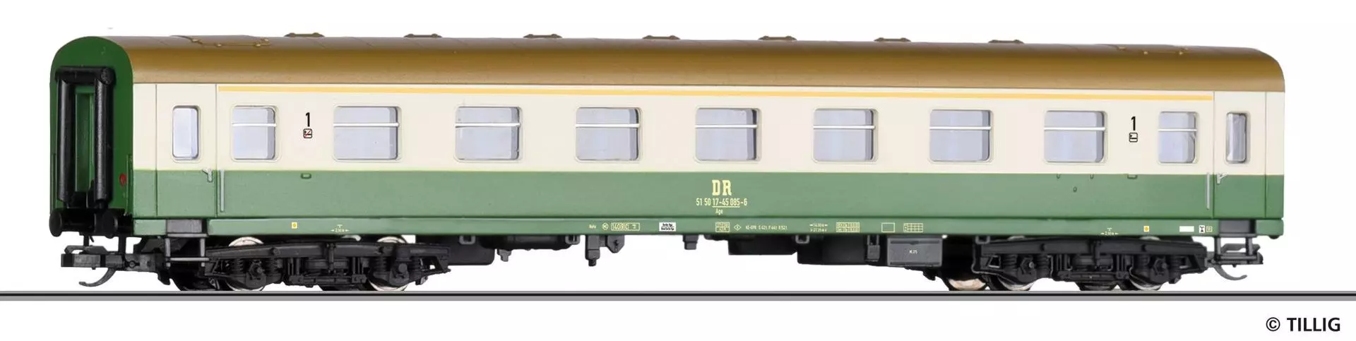 Tillig 95606 - Personenwagen DR Ep.IV 1.Kl. Ag TT 1:120