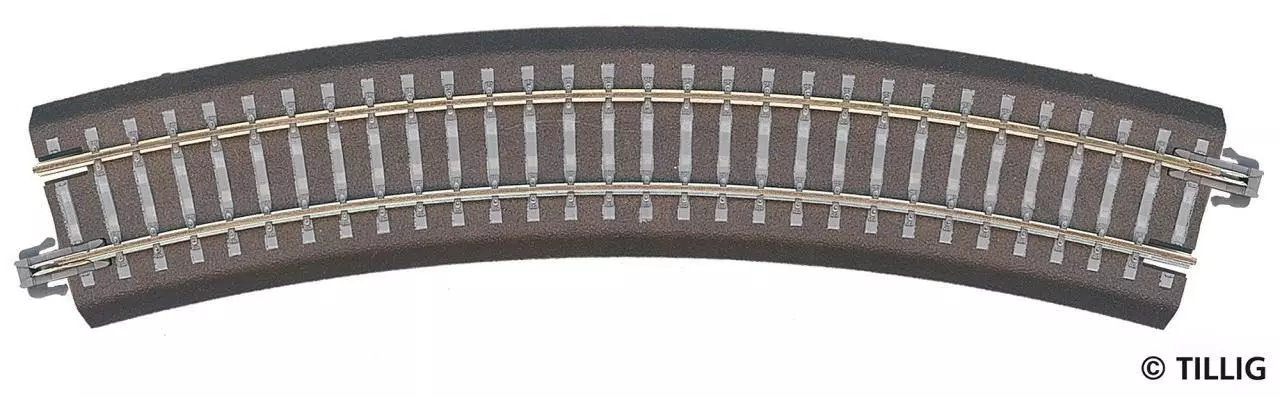 Tillig 83709 - Bettungsgleis gebogen R11 R310 / 30° TT 1:120