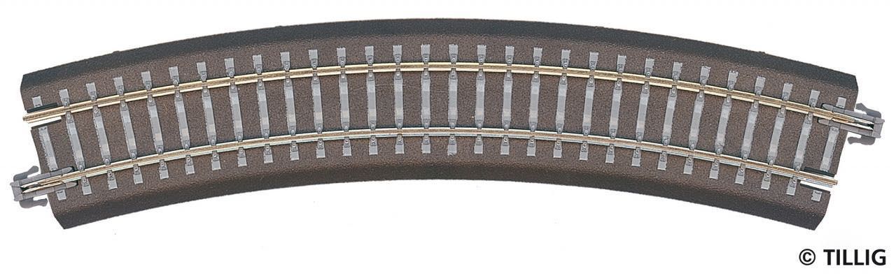 Tillig 83709 - Bettungsgleis gebogen R11 R310 / 30° TT 1:120
