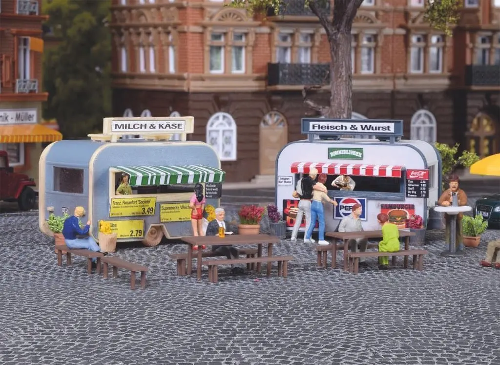 Vollmer 45144 - Verkaufswagen 2 Stück H0 1:87