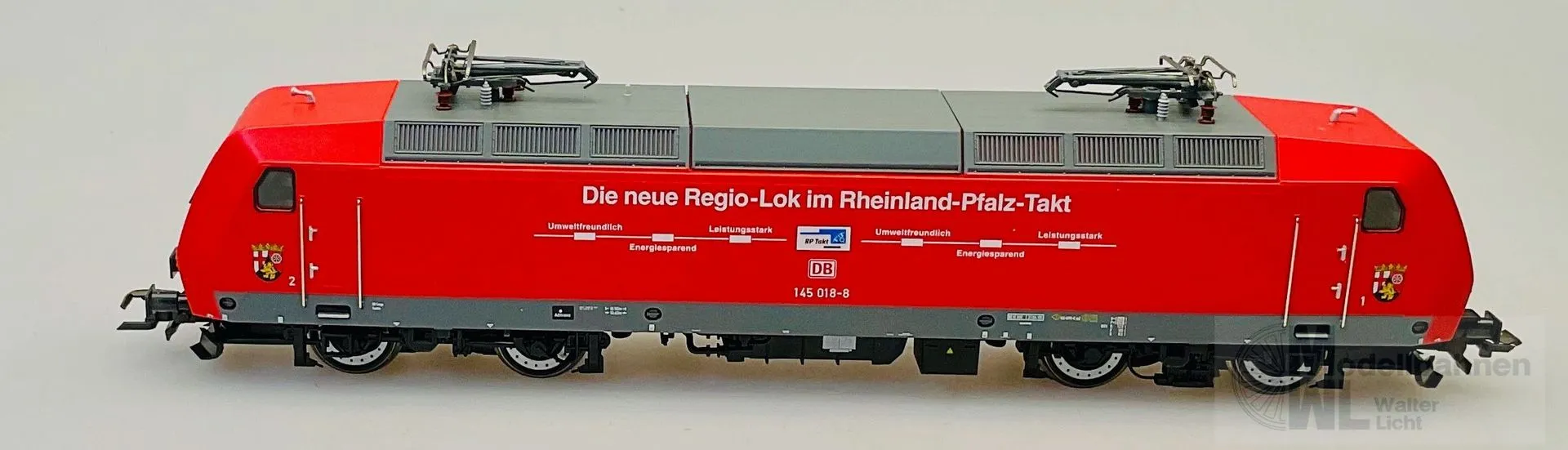 Roco 63561 - Roco - E-Lok BR 145 018-8 DB Ep.V Regio Rheinland-Pfalz verkehrsrot H0/GL