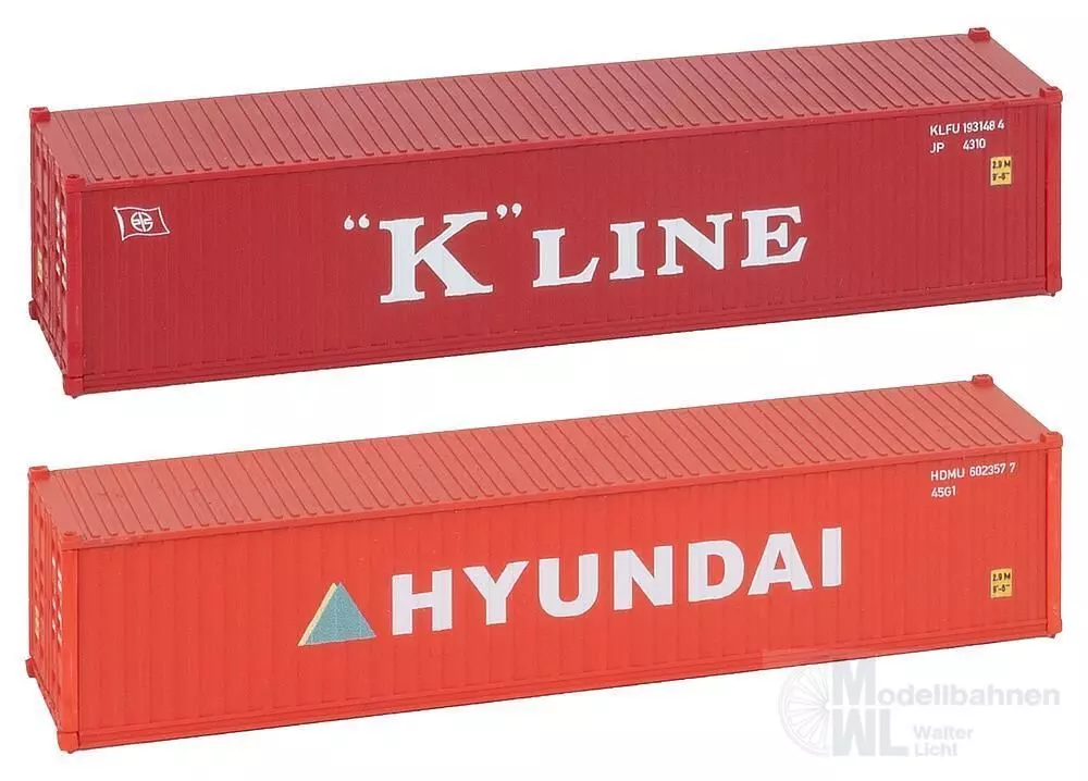 Faller 182055 - 40' Container K-LINE und HYUNDAI H0 1:87