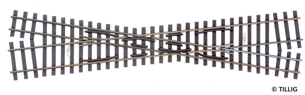 Tillig 85261 - Kreuzung H0 links/H0e rechts Länge 232 mm Kreuzungswinkel 15° H0-H0e Tillig 85261 - Kreuzung H0 links/H0e rechts Länge 232 mm Kreuzungswinkel 15° H0-H0e
