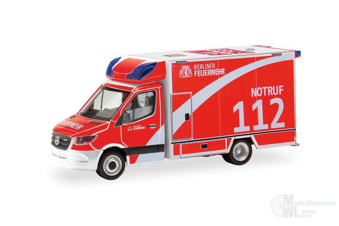 Herpa 098953 - Mercedes-Benz Sprinter 18 RTW Berliner FW H0 1:87