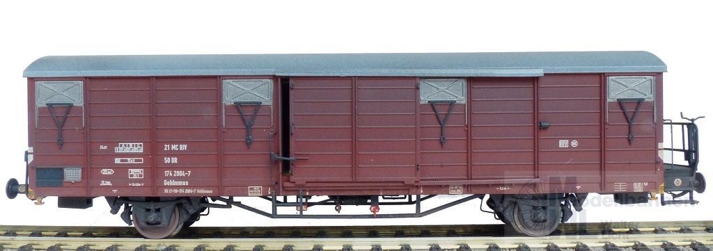 Exact Train 22028 - Güterwagen gedeckt DR Ep.IV Gehlmmss Expresswagen gealtert H0/GL Exact Train 22028 - Güterwagen gedeckt DR Ep.IV Gehlmmss Expresswagen gealtert H0/GL