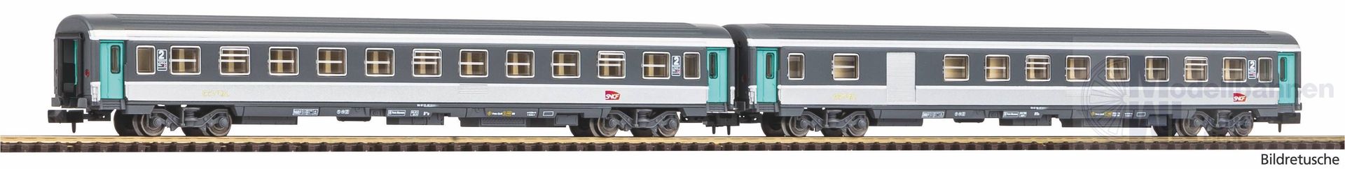 Piko 94508 - Abteilwagen Set SNCF Ep.VI 2.Kl./2.Kl./Gepäck N 1:160