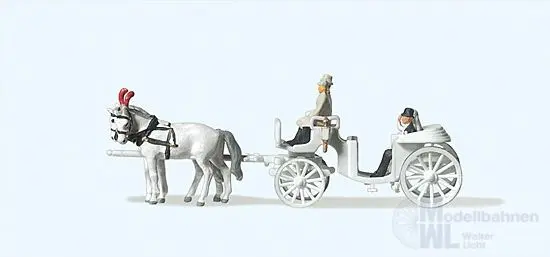 Preiser 79479 - Hochzeitskutsche, offen N 1:160