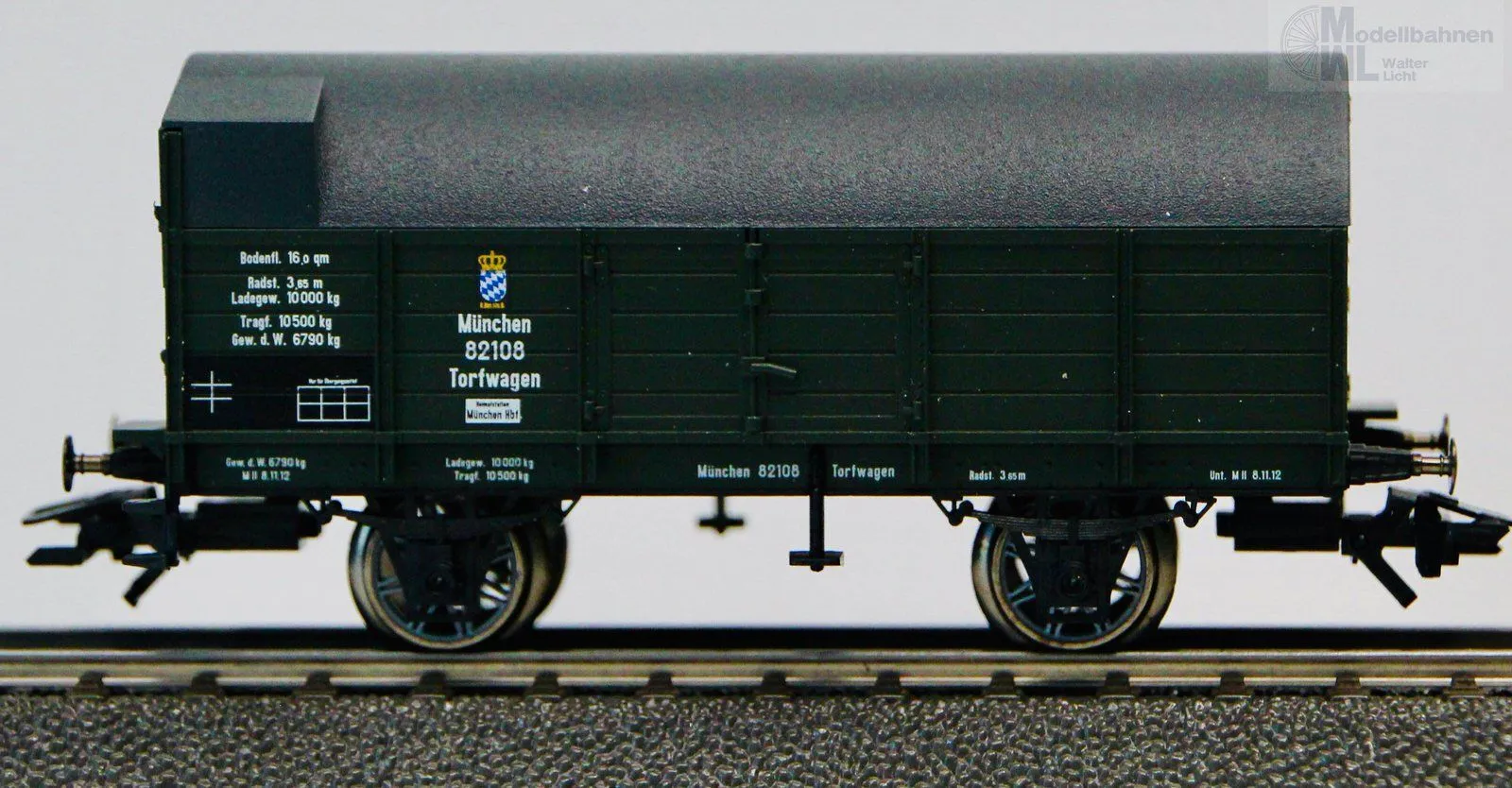 Märklin 45089 - MÄRKLIN - Torf-Munitionswagen K.Bay.Sts.B. Ep.I H0/WS