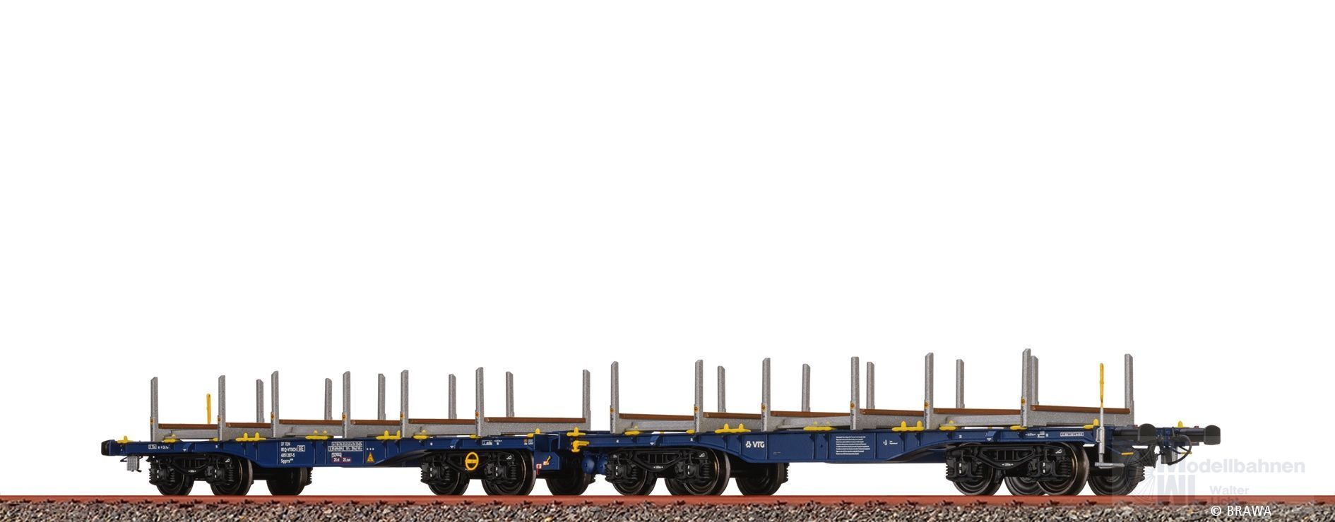Brawa 50666 - Drehgestellflachwagen ÖBB Ep.VI Sggrrs H0/GL Brawa 50666 - Drehgestellflachwagen ÖBB Ep.VI Sggrrs H0/GL