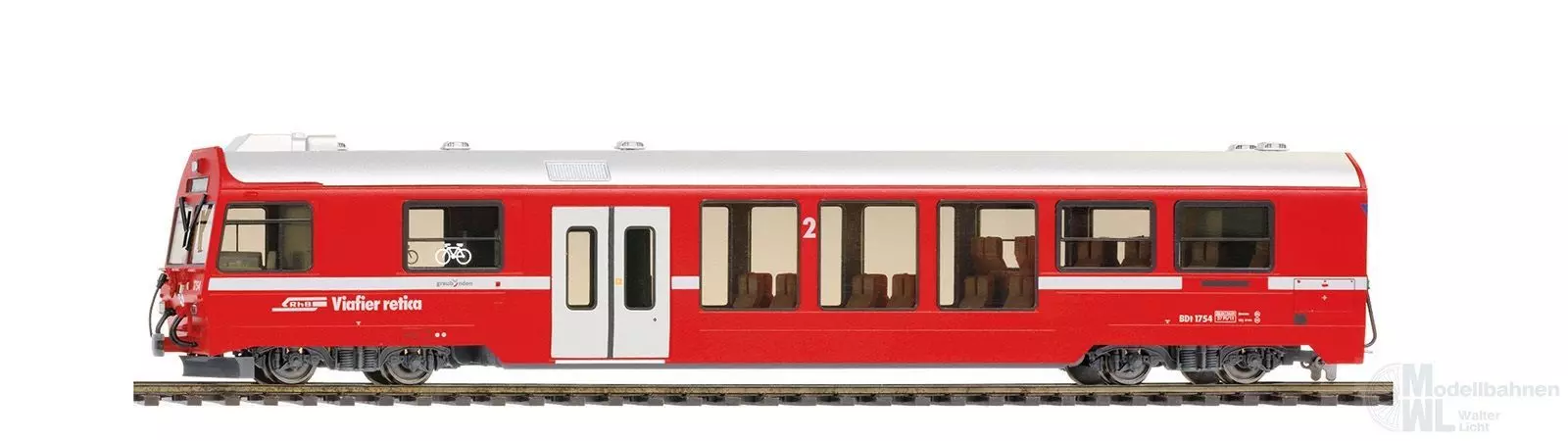 Bemo 3249112 - Steuerwagen BDt 1752 RhB Ep.V/VI NEVA-Retica neurot H0m