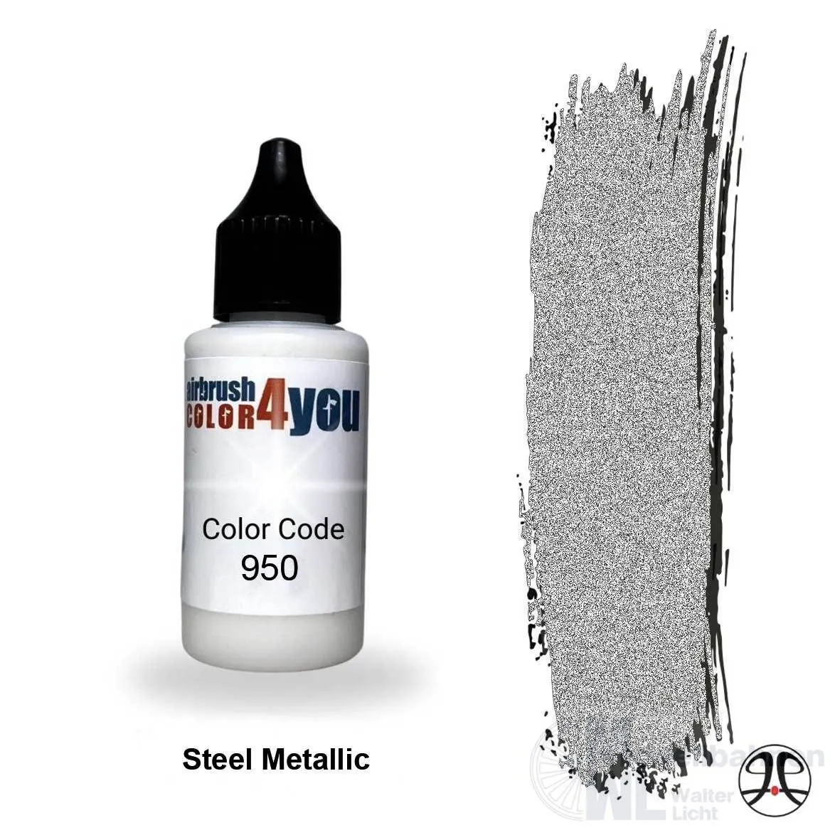 Busch 961310950 - Acrylfarbe Stahl Metallic 30ml