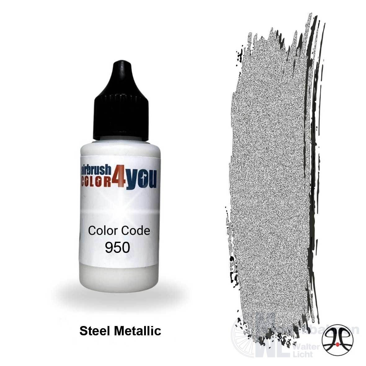 Busch 961310950 - Acrylfarbe Stahl Metallic 30ml