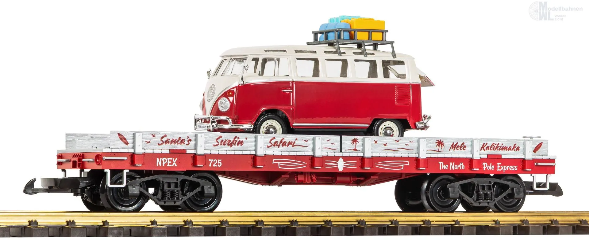 Piko 38312 - Autotransportwagen Christmas Auto Transport VW T1 Spur G 1:22,5
