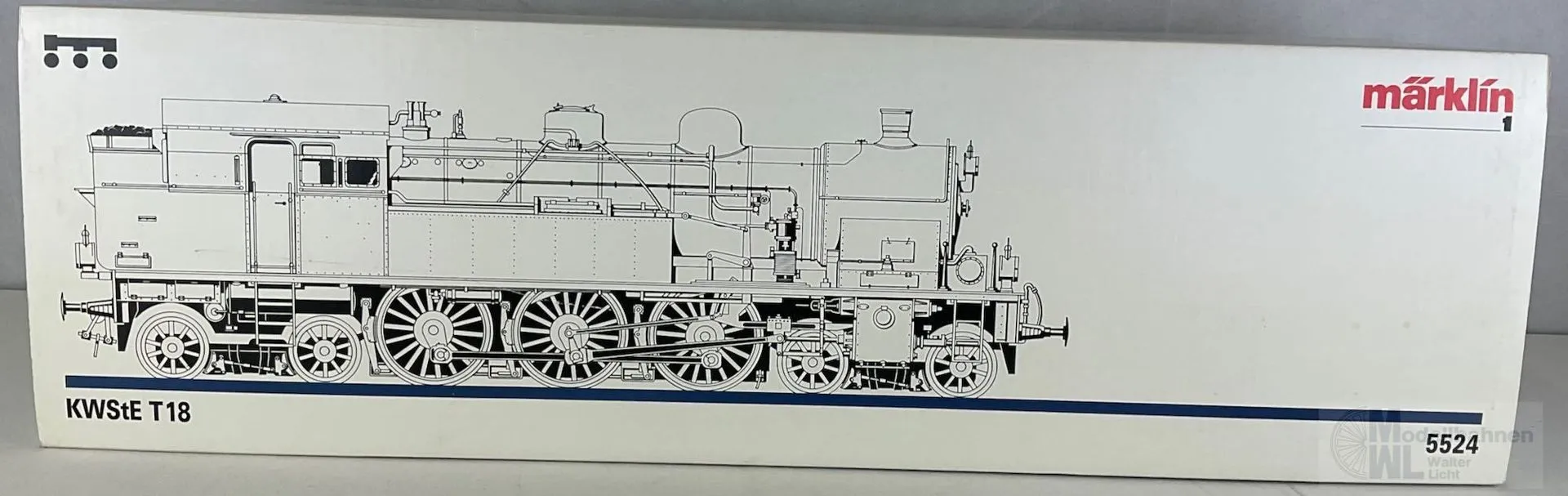 Märklin 5524 - MÄRKLIN - Dampflok18 K.W.St.E. Ep.I 1127 Spur 1