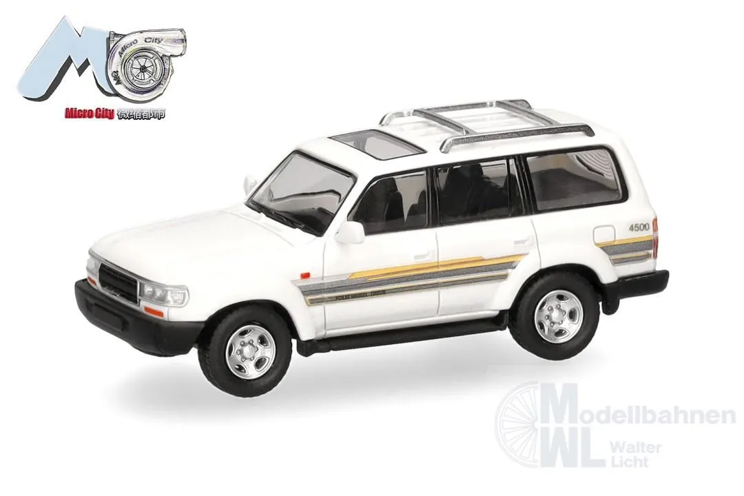 Herpa 87MC000127 - Toyota Landcruiser 80, weiß (white) H0 1:87