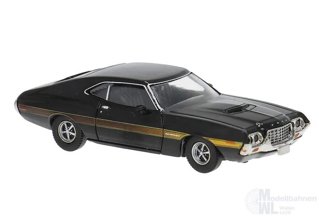Brekina 18327 - Ford Gran Torino Sport 1969 schwarz H0 1:87