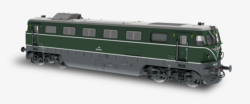 Jägerndorfer Modellbahn 20520 - Diesellok Rh 2050.002 ÖBB Ep.IV grün H0/GL