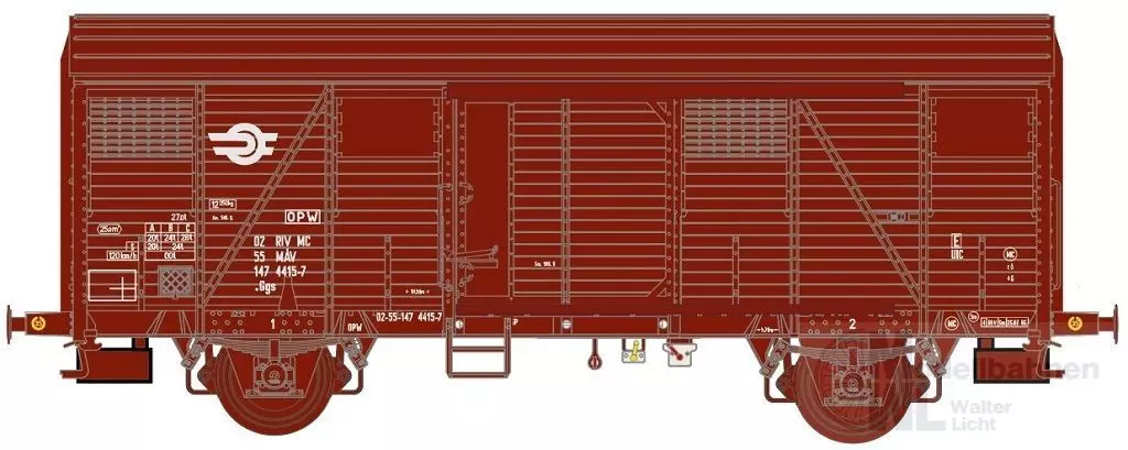 Exact Train 20968 - Güterwagen gedeckt MAV Ep.IV H0/GL