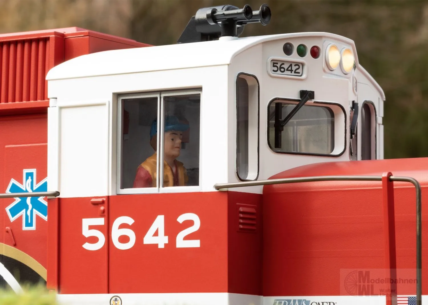 LGB 29911 - Feuerlösch Zug Norfolk & Southern Railroad Ep.VI Spur G 1:22,5 Sound