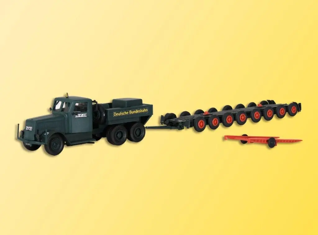 Kibri 13570 - KAELBLE Zugmaschine mit Straßenroller H0 1:87