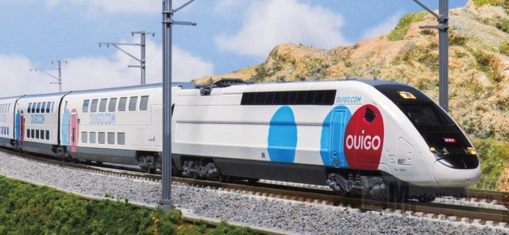 Kato Okt 19 - Triebzug TGV SNCF/OUIGO Espana Ep.VI Euroduplex, 5-tlg. N 1:160 Sound