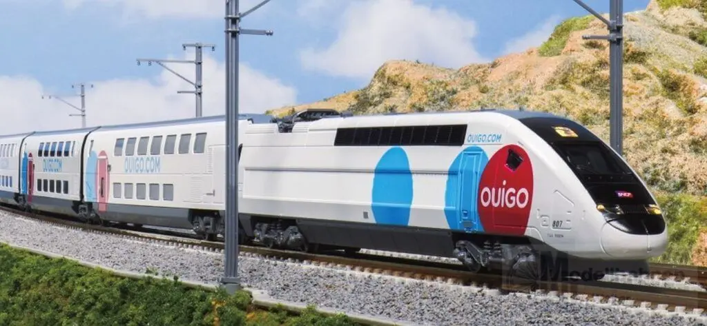 Kato Okt 19 - Triebzug TGV SNCF/OUIGO Espana Ep.VI Euroduplex, 5-tlg. N 1:160 Sound