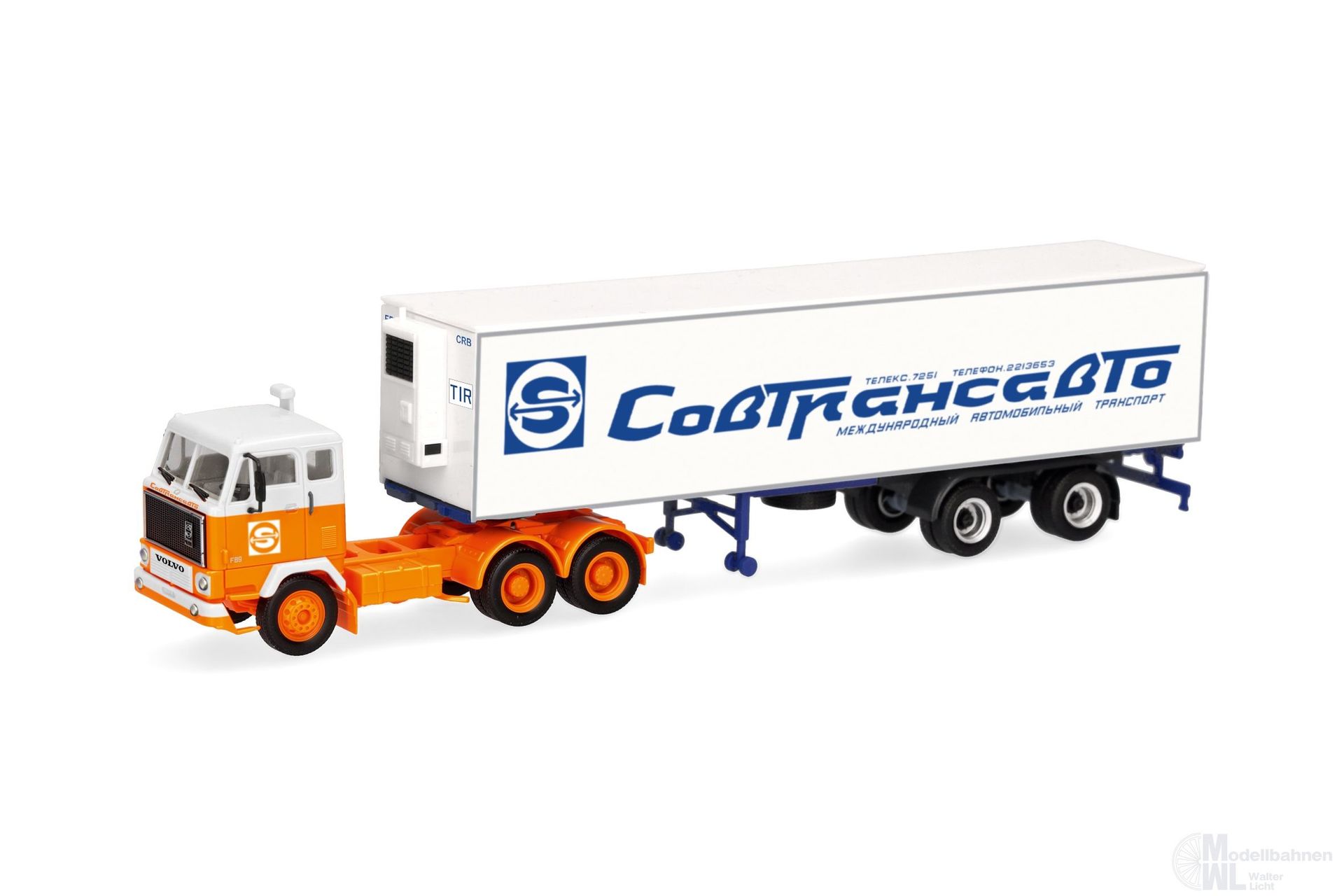 Herpa 321655 - Volvo F89 Kühlkoffer Sattelzug Sovtransavto H0 1:87