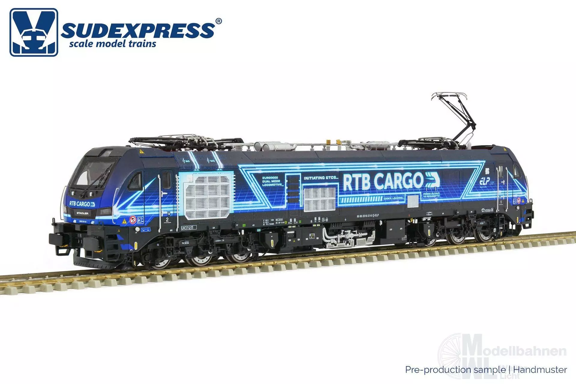Sudexpress S0193119 - E-Lok BR 2019 / Euro 9000 RTB Cargo Ep.VI H0/WS