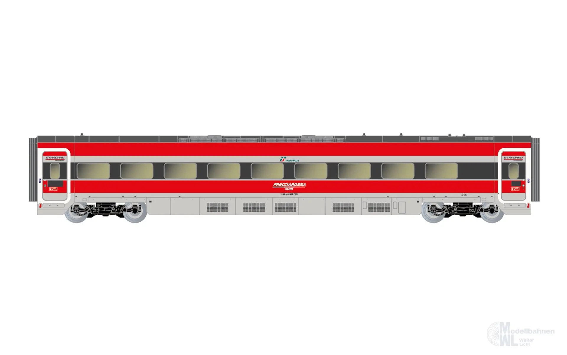 Arnold 3512 - Ergänzungswagen Set ETR 1000 FS Ep.VI 4.tlg. N 1:160