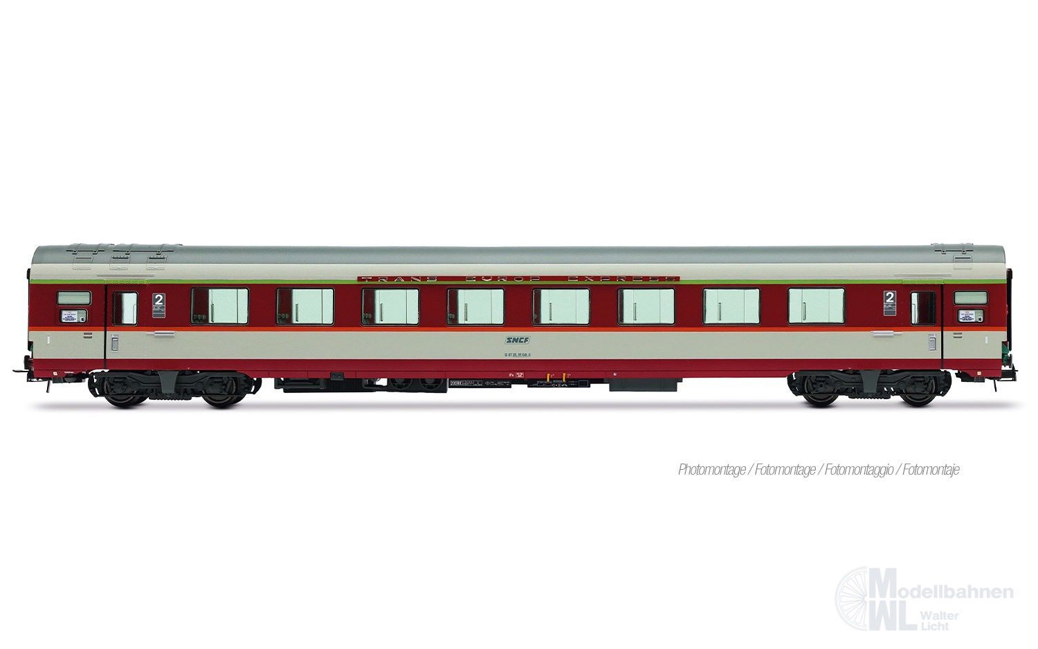 Jouef 4203 - Personenwagen SNCF Ep.IV Le Capitole B8u H0/GL