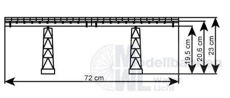 Vollmer 42550 - Kreuztalviadukt Halle H0 1:87