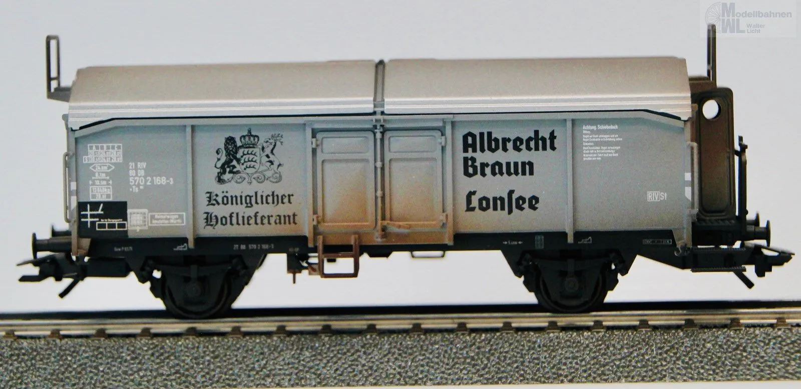 Märklin 45087 - MÄRKLIN - Schiebedachwagen DB Ep.III Kmmks 51 H0/WS