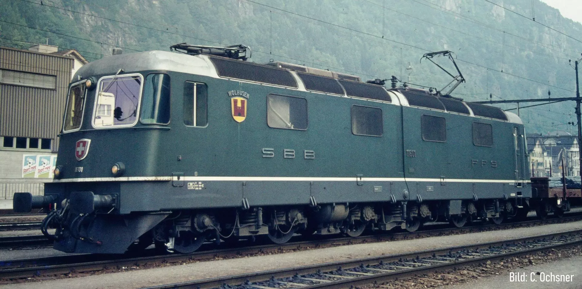 Piko 97492 - E-Lok Re 6/6 11601 SBB Ep.IV Prototyp grün Wappen Wohlhusen H0/GL Sound