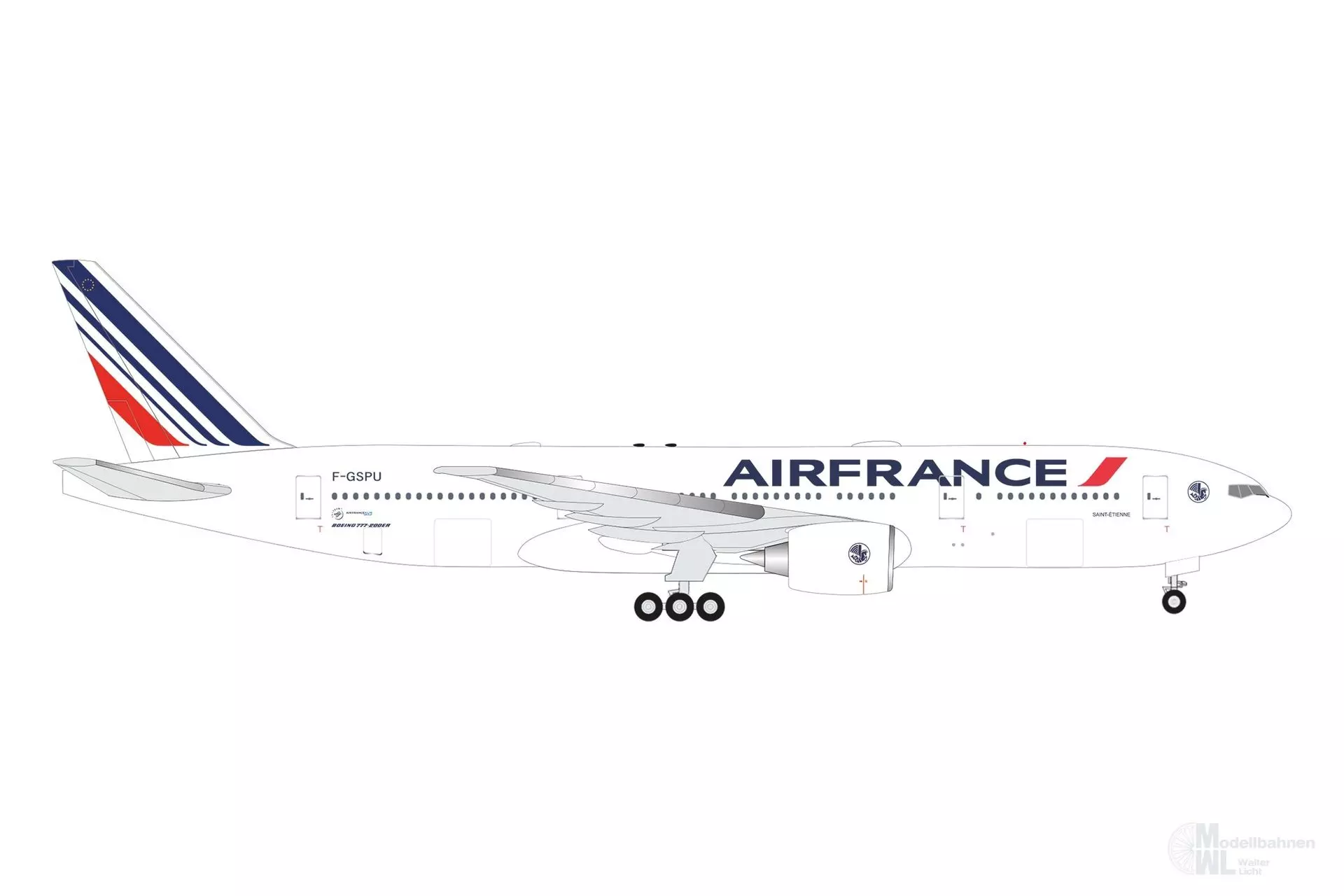 Herpa 539128 - Boeing 777-200 Air France 1:500
