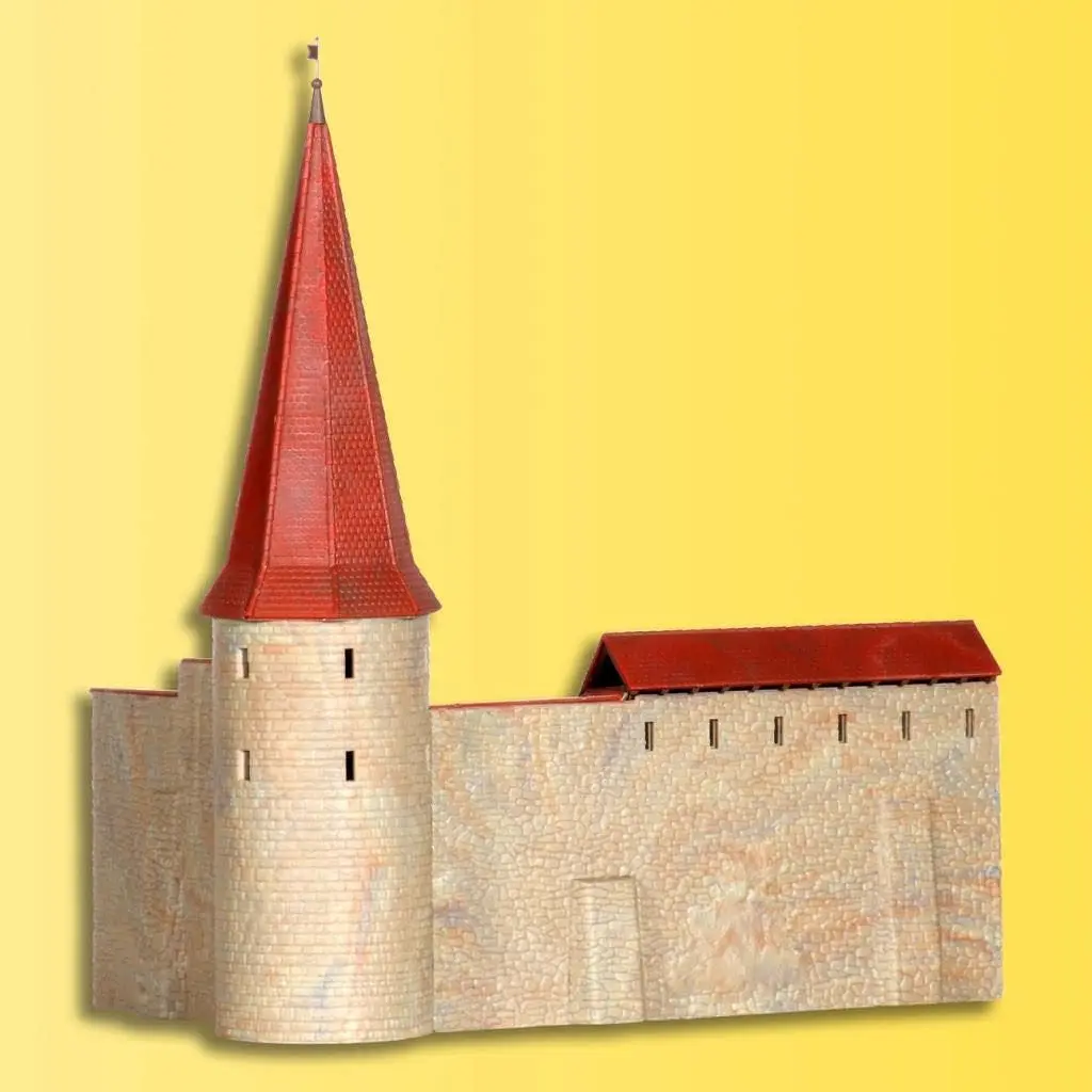 Kibri 38915 - Stadtmauer mit Rundturm in Weil H0 1:87