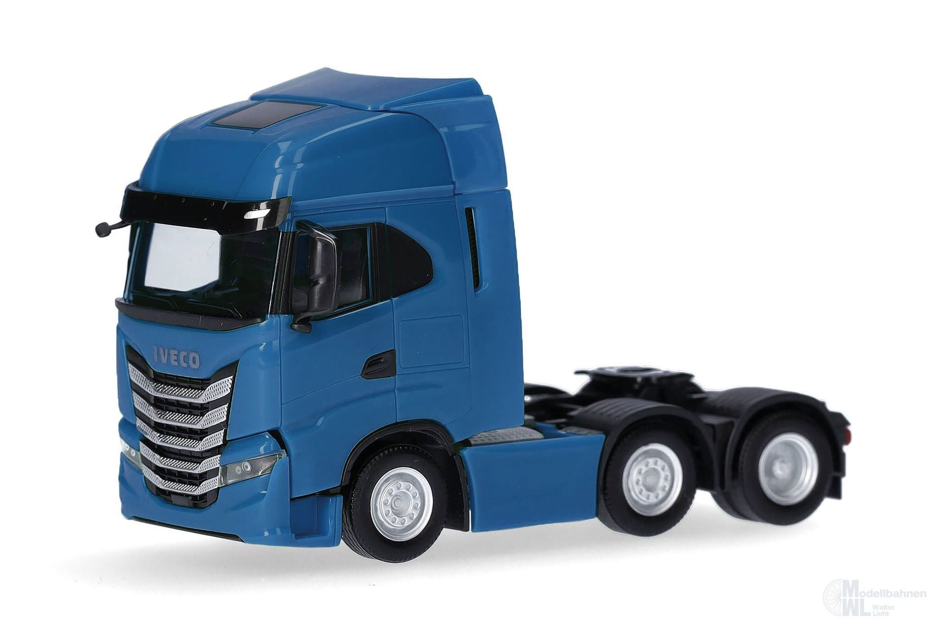 Herpa 317122-003 - Iveco S-Way 6x2 Zugmaschine verkehrsblau H0 1:87