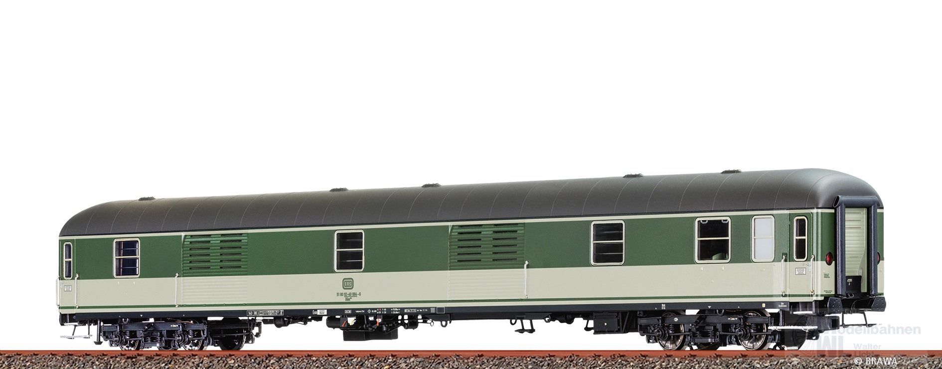 Brawa 58265 - Schnellzugwagen DB Ep.IV Düm902 H0/WS Innenbeleuchtung