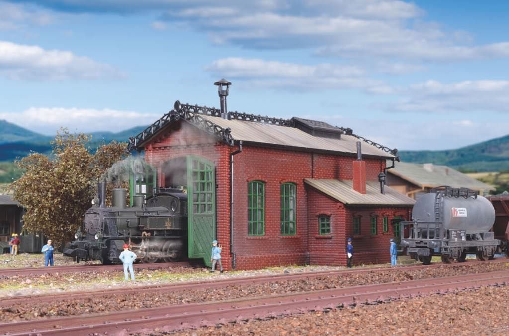 Vollmer 47607 - Lokschuppen einständig N 1:160 Vollmer 47607 - Lokschuppen einständig N 1:160