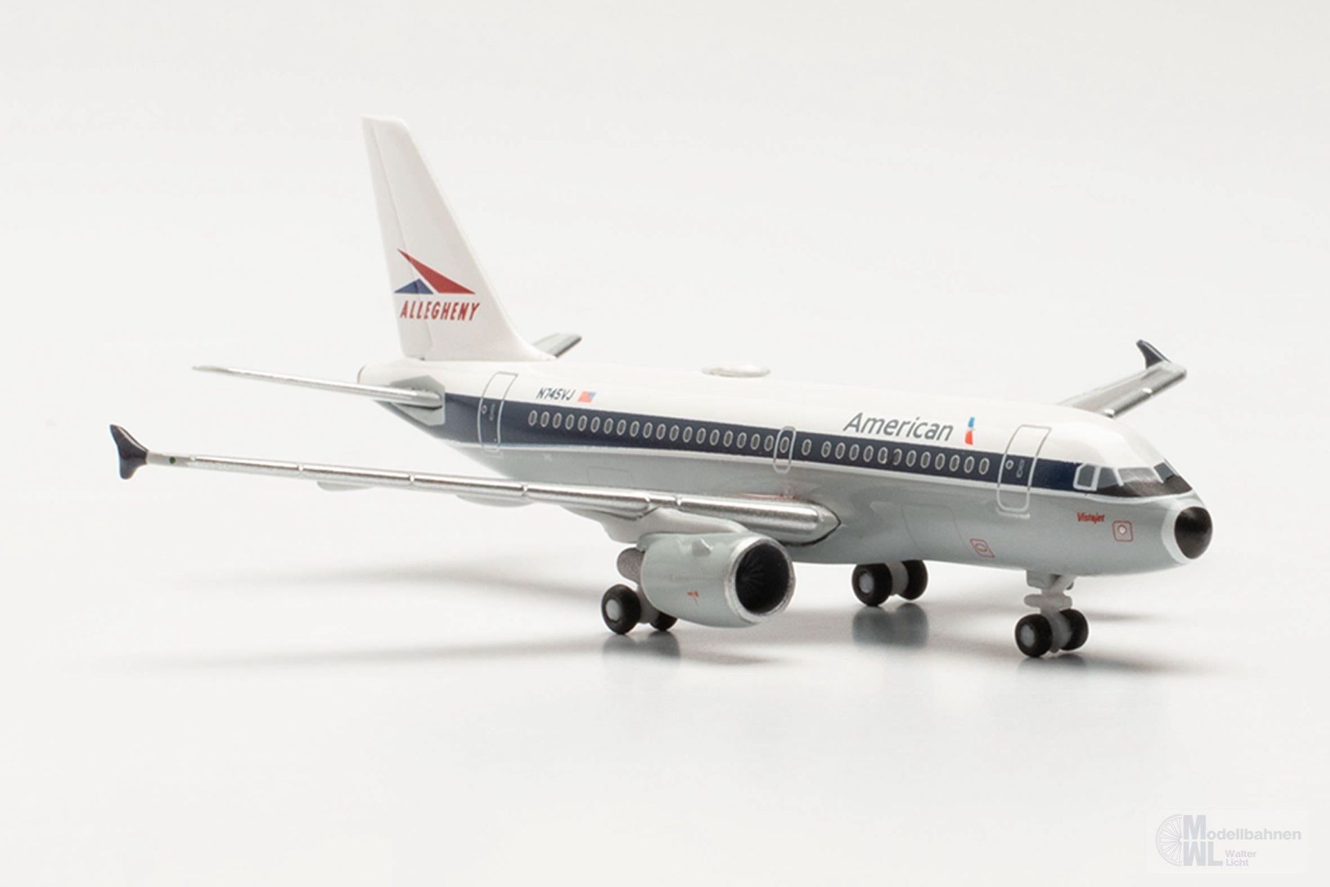 Herpa 536608 - Airbus A319 American Airl. Allegheny 1:500