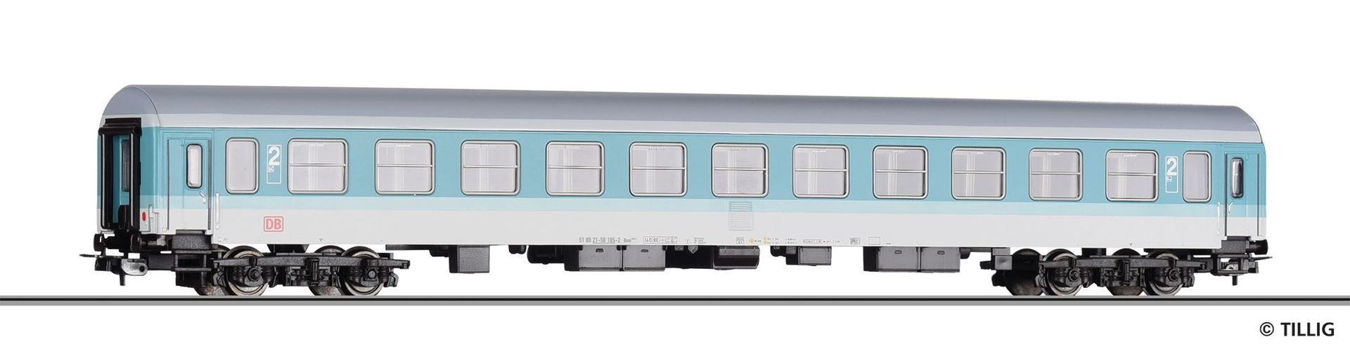Tillig 74975 - Personenwagen DB Ep.V 2.Kl. Bom 280.1 Halberstadt H0/GL