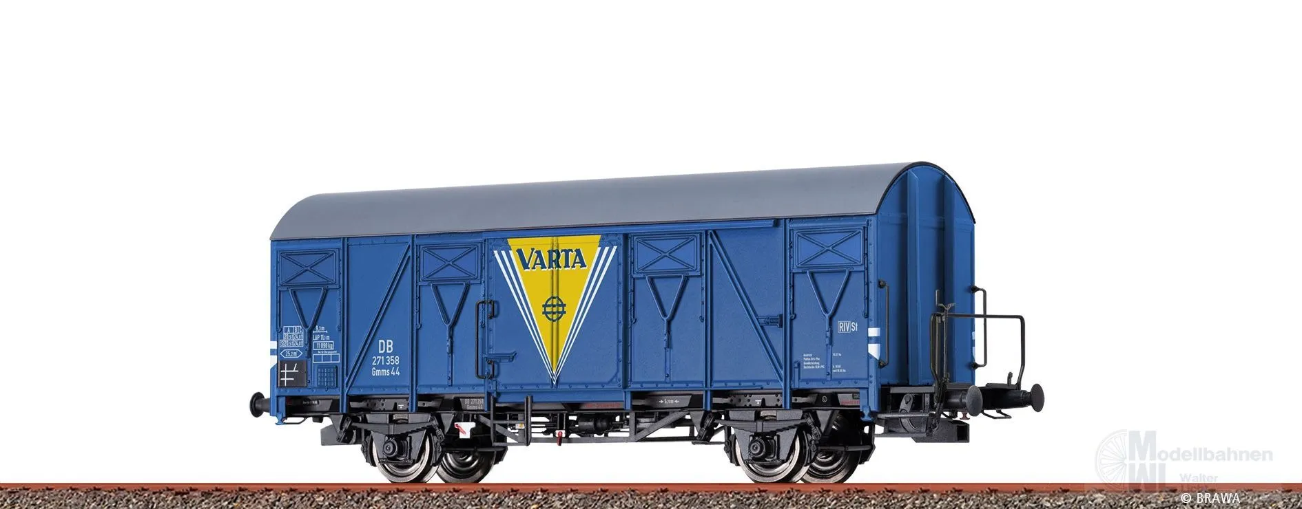 Brawa 51366 - Güterwagen ged. DB Ep.III VARTA H0/GL