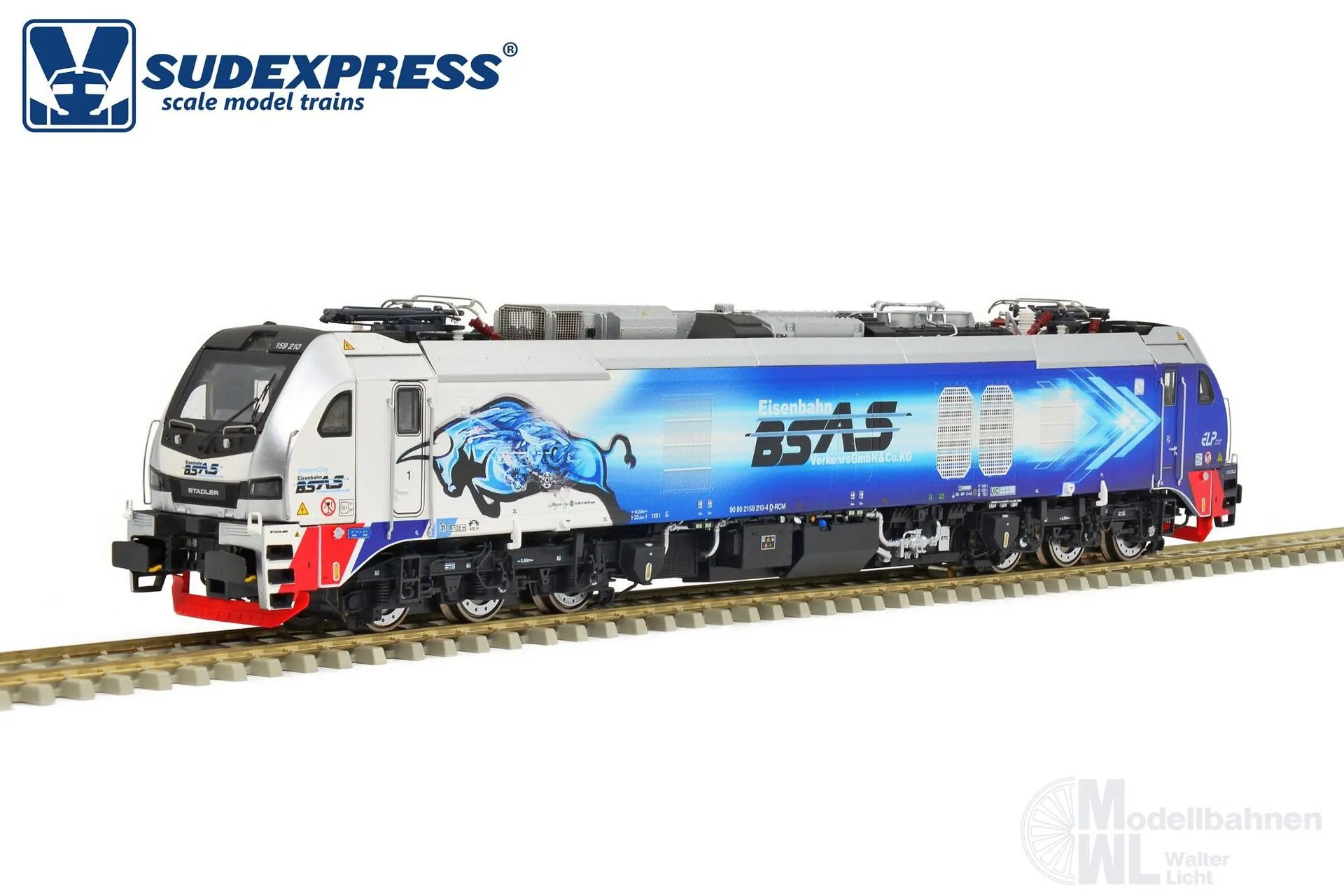 Sudexpress S1592100 - Zweikraftlok BR 159 210-4 EuroDual BSAS Ep.VI H0/GL Sound