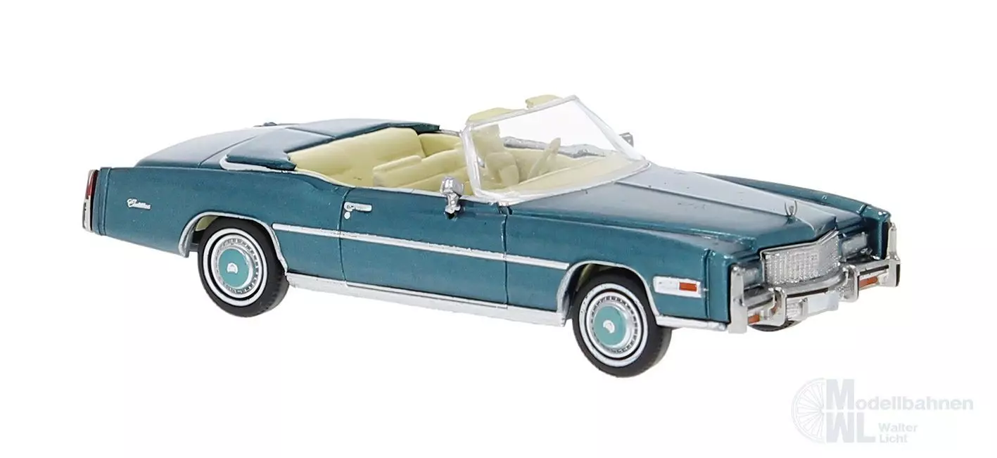 Brekina 19755 - Cadillac Eldorado Convertible türkis H0 1:87