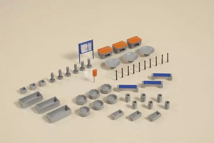 Auhagen 41639 - Marktausstattung H0 1:87